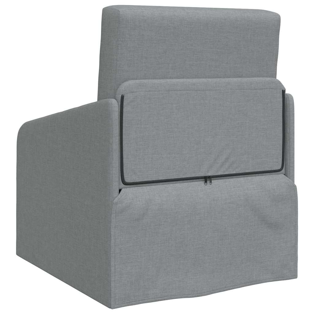 Divano letto Grigio chiaro 65 x 80 x 83 cm Tessuto - homemem39