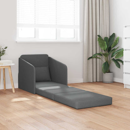Divano letto Grigio scuro 65 x 80 x 83 cm Tessuto | homemem39