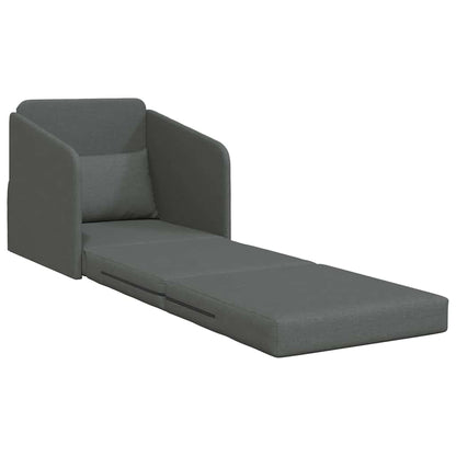 Divano letto Grigio scuro 65 x 80 x 83 cm Tessuto - homemem39