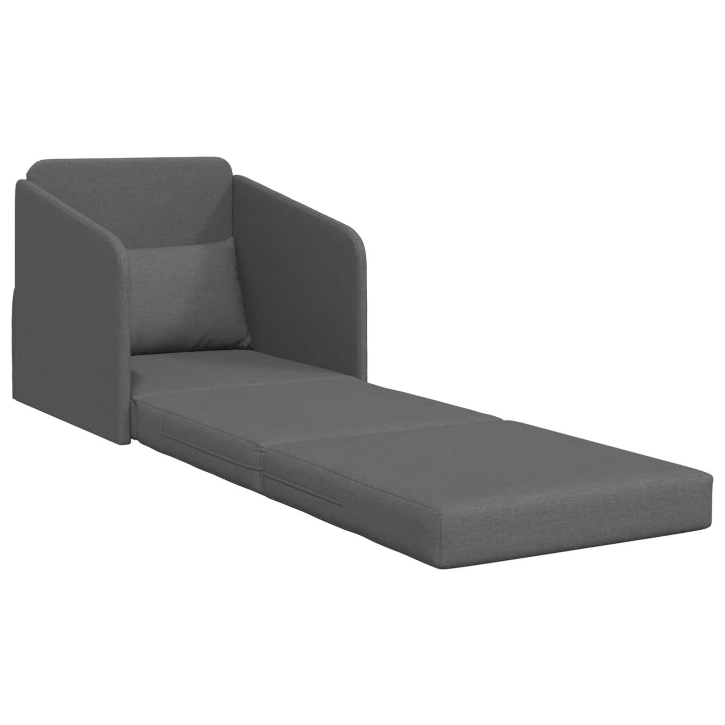 Divano letto Grigio scuro 65 x 80 x 83 cm Tessuto | homemem39
