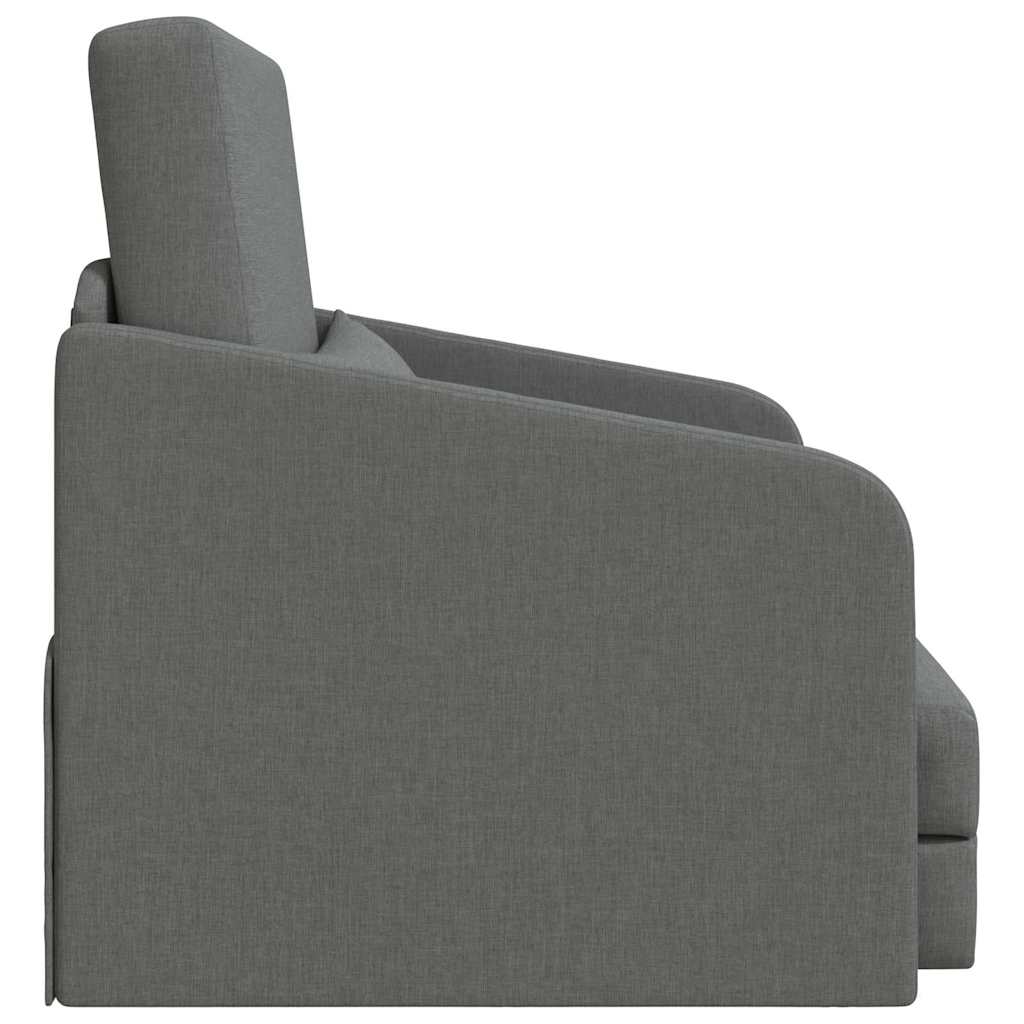 Divano letto Grigio scuro 65 x 80 x 83 cm Tessuto - homemem39