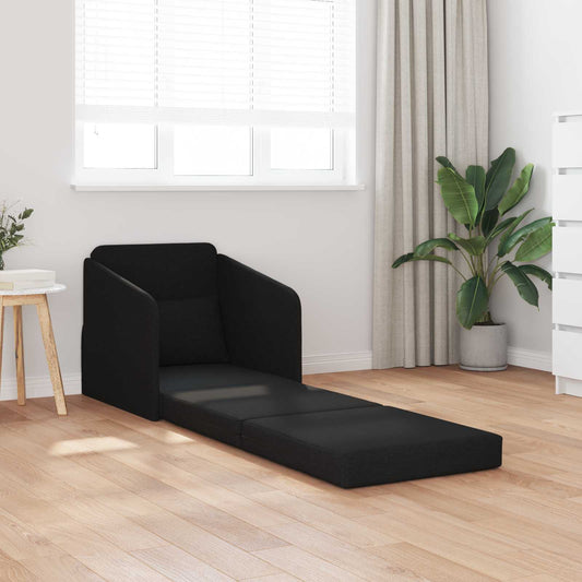 Divano letto Nero 65 x 80 x 83 cm Tessuto | homemem39