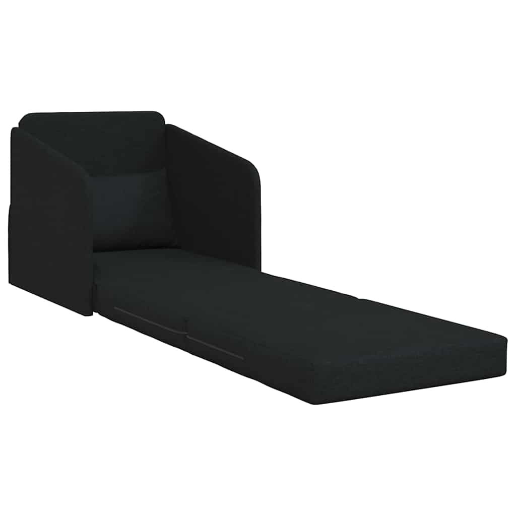 Divano letto Nero 65 x 80 x 83 cm Tessuto - homemem39