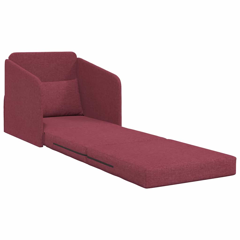 Divano letto Rosso vino 65 x 80 x 83 cm Tessuto - homemem39