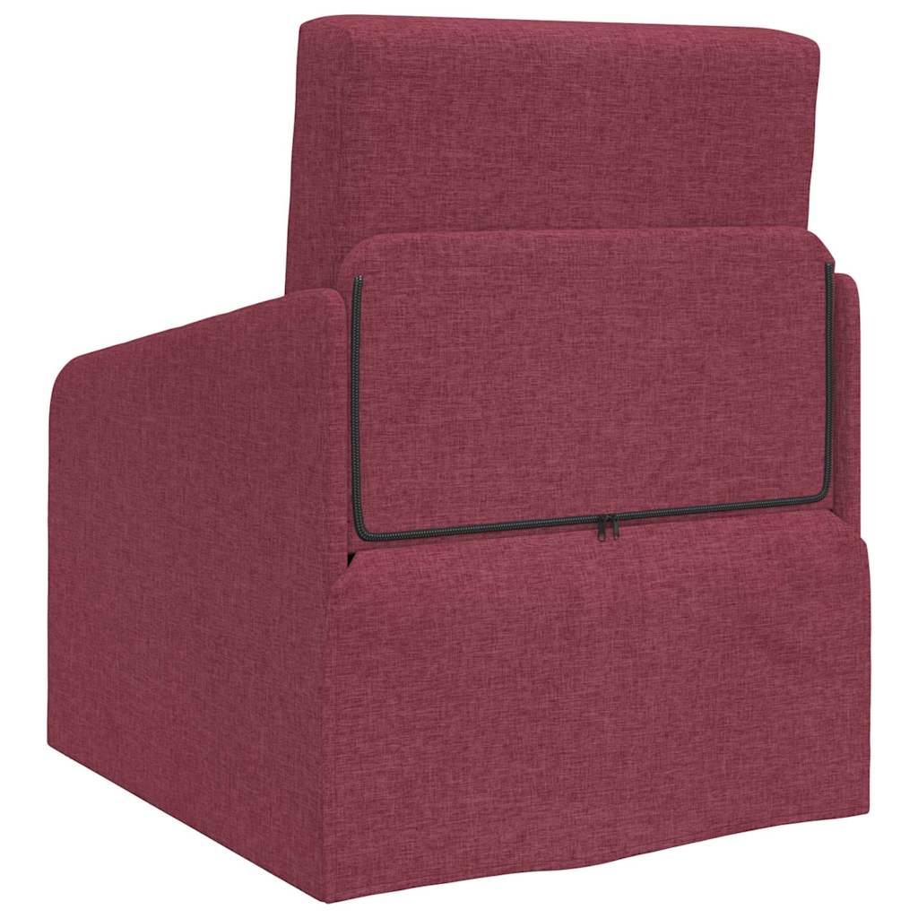 Divano letto Rosso vino 65 x 80 x 83 cm Tessuto - homemem39