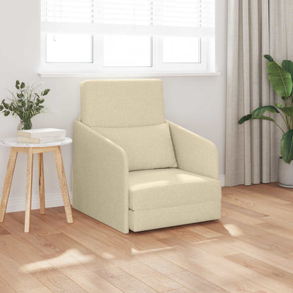 Divano letto Crema 65 x 80 x 83 cm Tessuto | homemem39