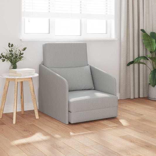 Divano letto Grigio Nuvola 65 x 80 x 83 cm Tessuto | homemem39