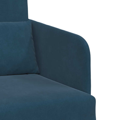 Divano letto Blu 65 x 80 x 83 cm Velluto | homemem39