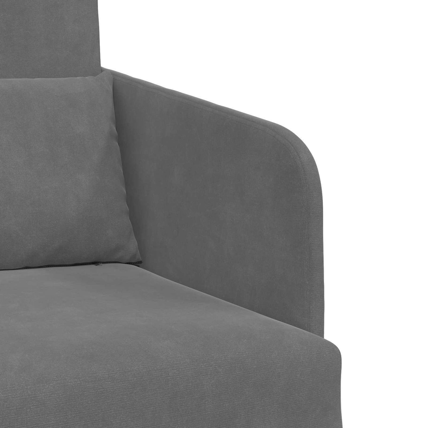 Divano letto Grigio scuro 65 x 80 x 83 cm Velluto | homemem39