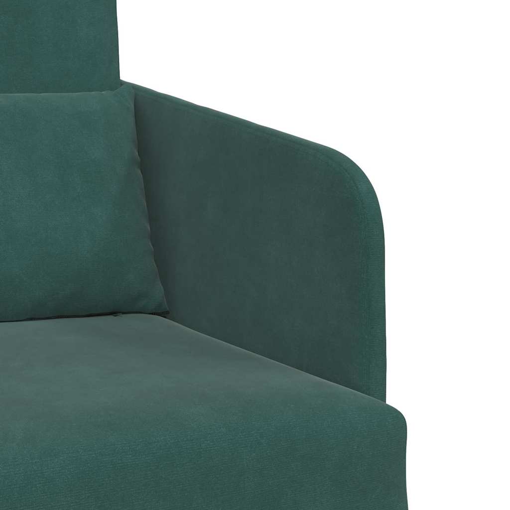 Divano letto Verde Scuro 65 x 80 x 83 cm Velluto - homemem39