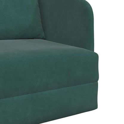 Divano letto Verde Scuro 65 x 80 x 83 cm Velluto - homemem39