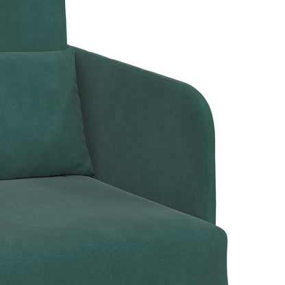 Divano letto Verde Scuro 65 x 80 x 83 cm Velluto | homemem39