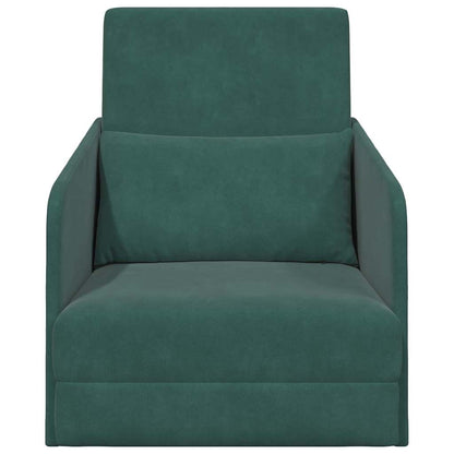Divano letto Verde Scuro 65 x 80 x 83 cm Velluto - homemem39