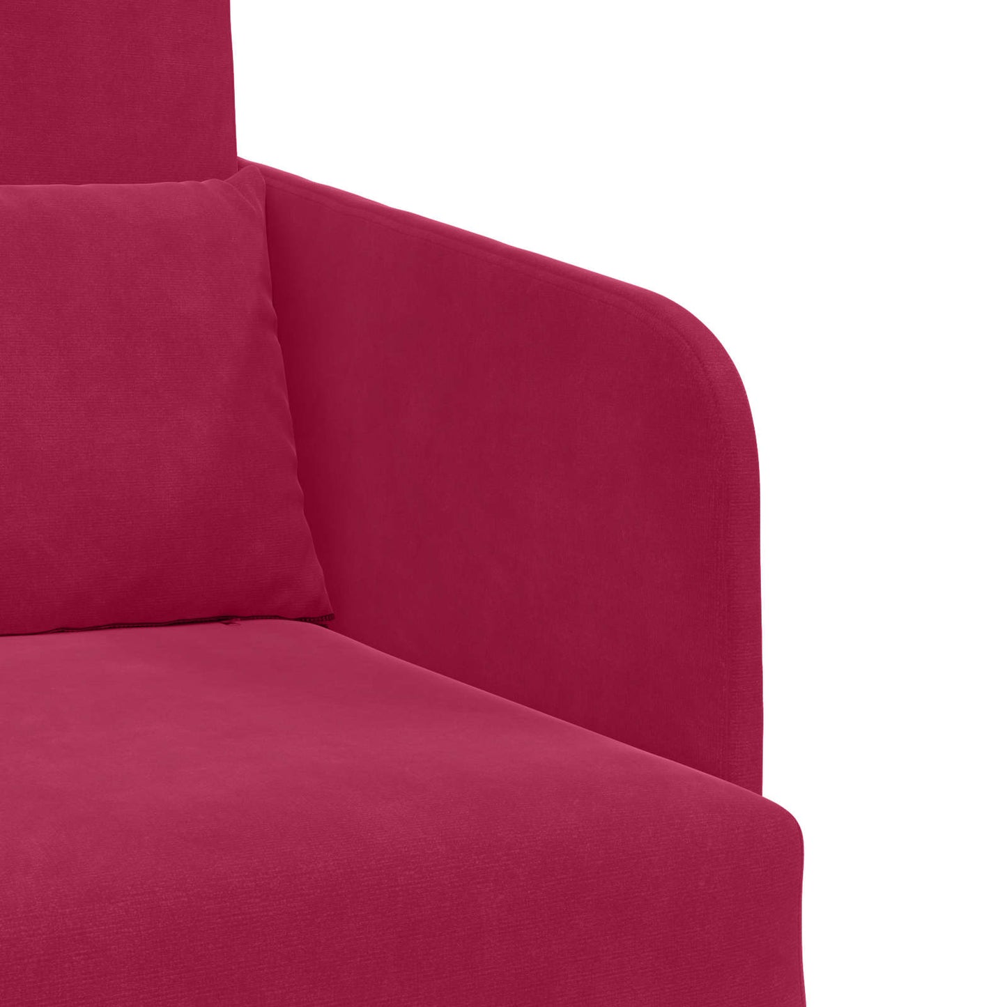 Divano letto Rosso Vino 65 x 80 x 83 cm Velluto