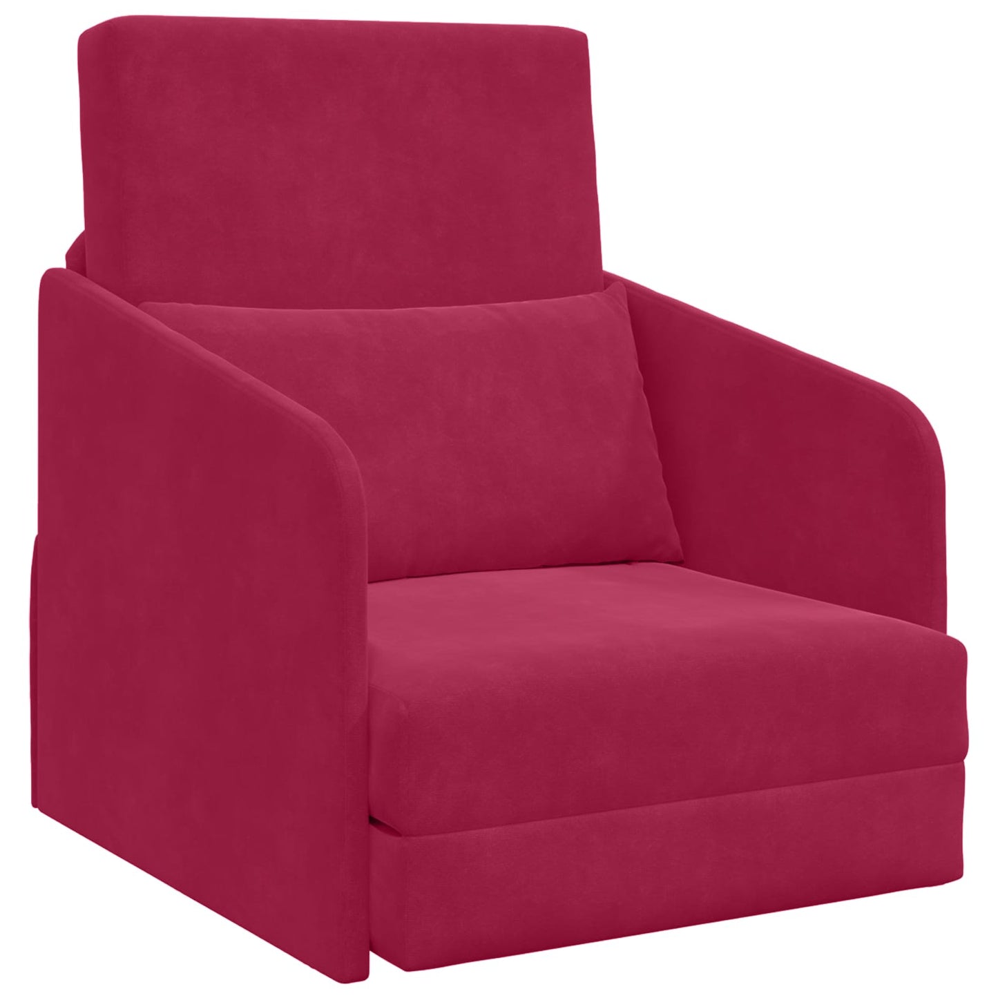 Divano letto Rosso Vino 65 x 80 x 83 cm Velluto | homemem39