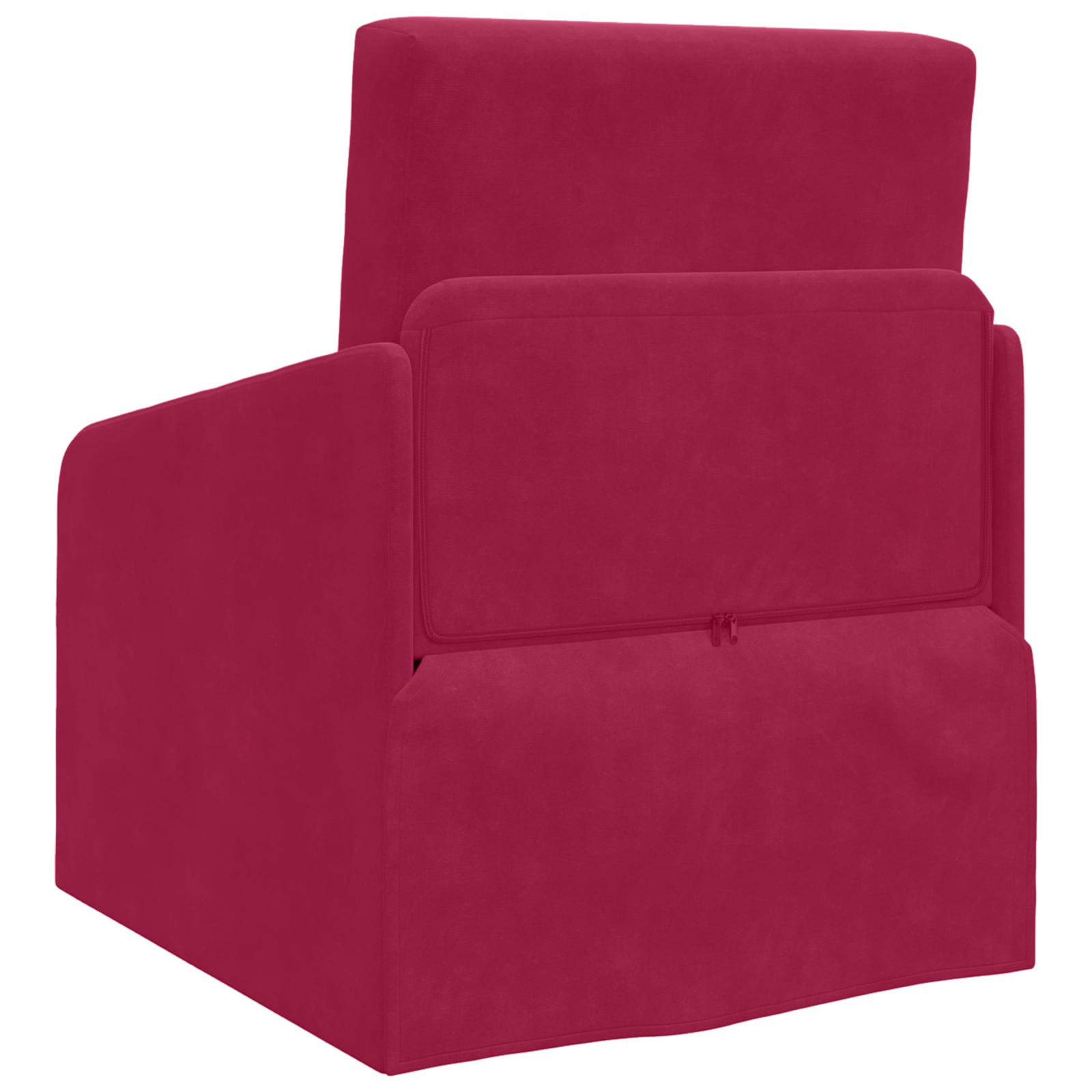 Divano letto Rosso Vino 65 x 80 x 83 cm Velluto | homemem39