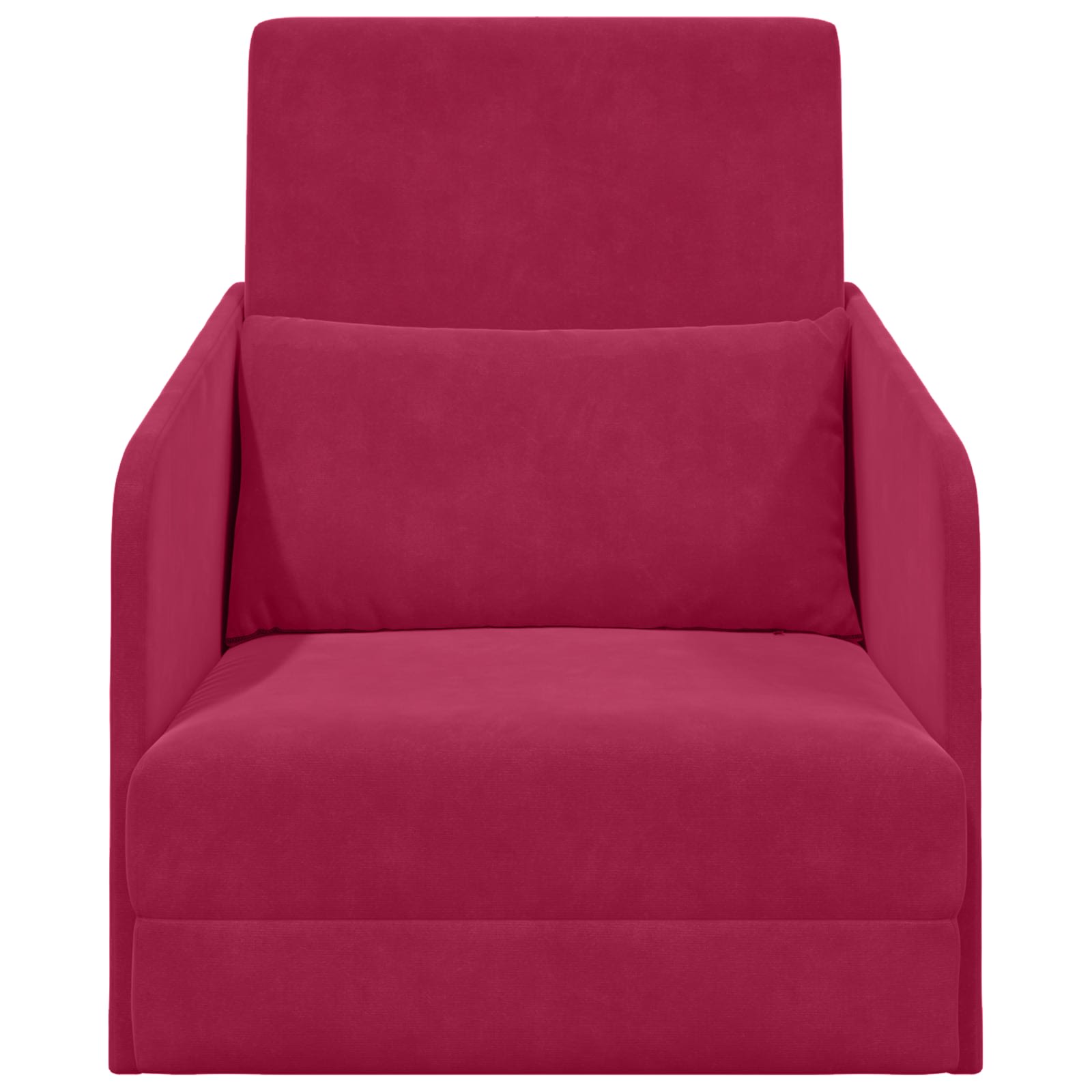 Divano letto Rosso Vino 65 x 80 x 83 cm Velluto | homemem39