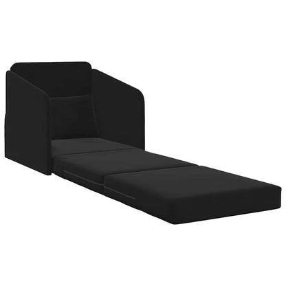 Divano letto Nero 65 x 80 x 83 cm Velluto - homemem39