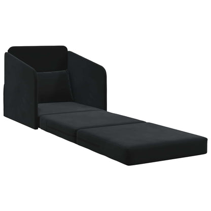 Divano letto Nero 65 x 80 x 83 cm Velluto | homemem39