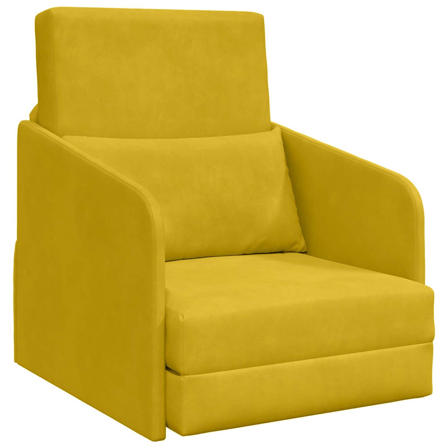 Divano letto Giallo 65 x 80 x 83 cm Velluto