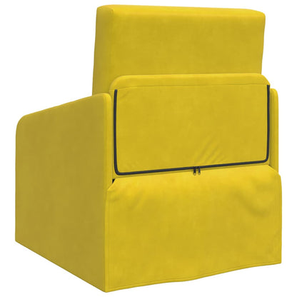 Divano letto Giallo 65 x 80 x 83 cm Velluto - homemem39