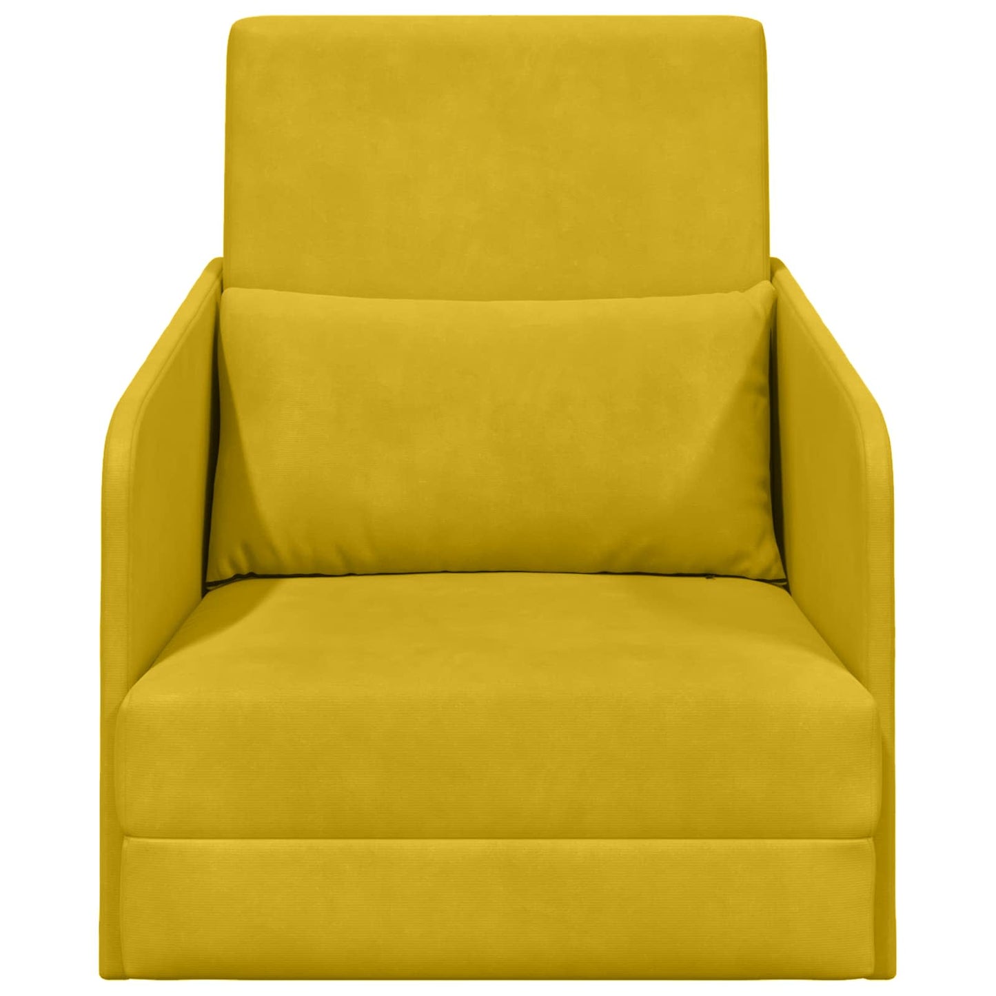 Divano letto Giallo 65 x 80 x 83 cm Velluto