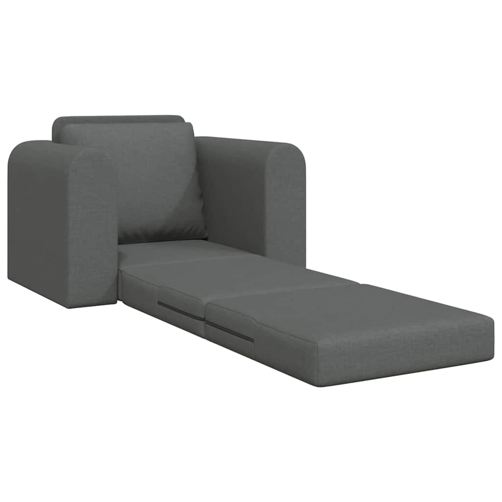 Divano letto Grigio scuro 98 x 71 x 83 cm Tessuto - homemem39