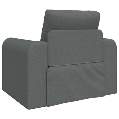 Divano letto Grigio scuro 98 x 71 x 83 cm Tessuto