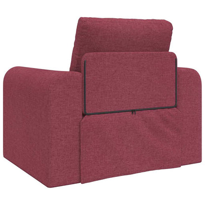 Divano letto Rosso vino 98 x 71 x 83 cm Tessuto - homemem39