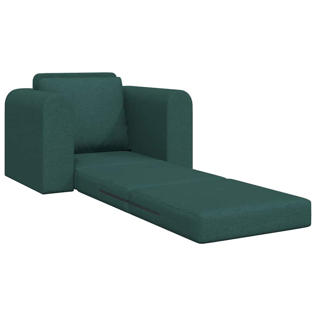 Divano letto Verde scuro 98 x 71 x 83 cm Tessuto - homemem39