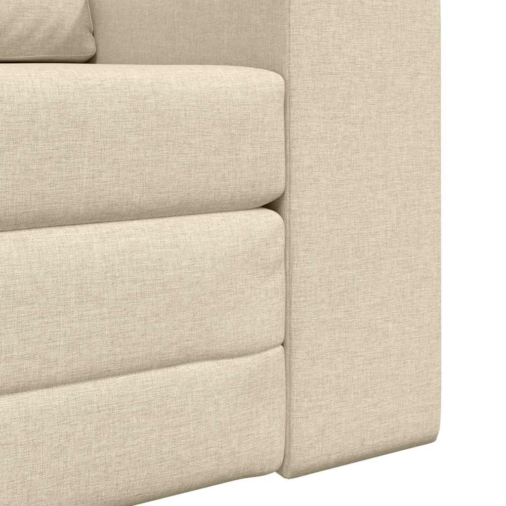 Divano letto Crema 98 x 71 x 83 cm Tessuto - homemem39