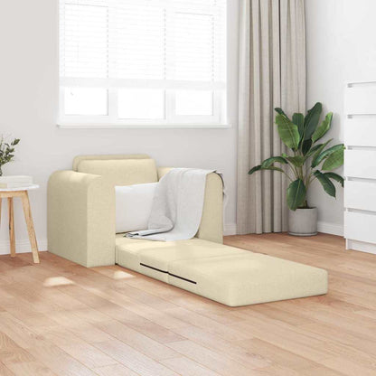 Divano letto Crema 98 x 71 x 83 cm Tessuto - homemem39