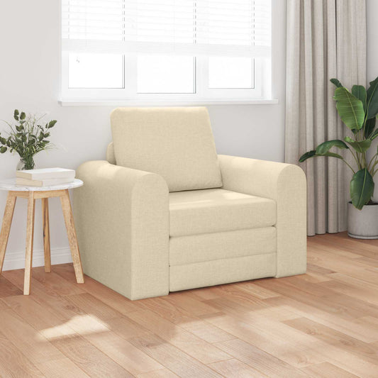Divano letto Crema 98 x 71 x 83 cm Tessuto