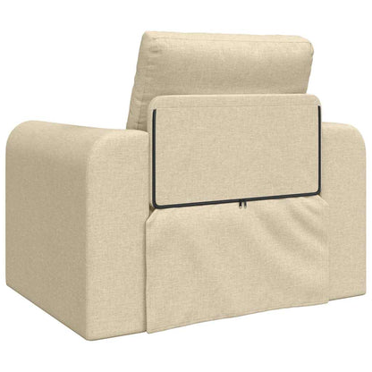 Divano letto Crema 98 x 71 x 83 cm Tessuto - homemem39