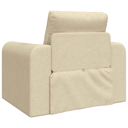Divano letto Crema 98 x 71 x 83 cm Tessuto | homemem39