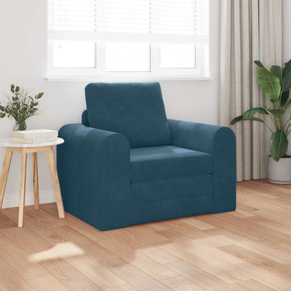 Divano letto Blu 98 x 71 x 83 cm Velluto