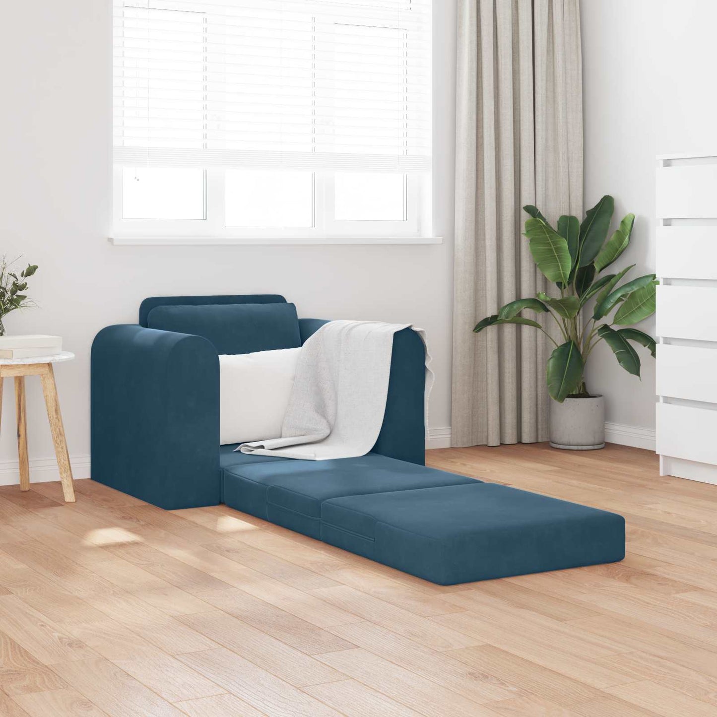 Divano letto Blu 98 x 71 x 83 cm Velluto
