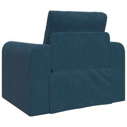 Divano letto Blu 98 x 71 x 83 cm Velluto | homemem39