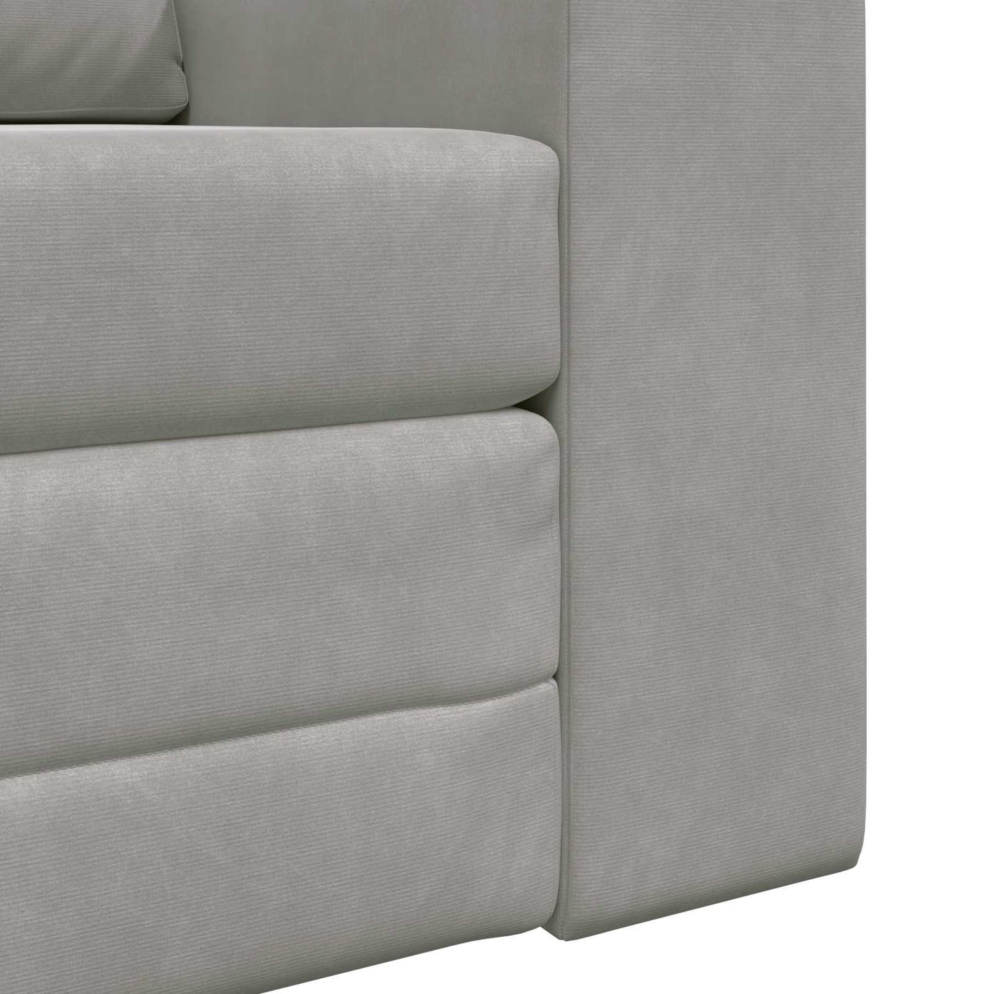 Divano letto Grigio chiaro 98 x 71 x 83 cm Velluto | homemem39