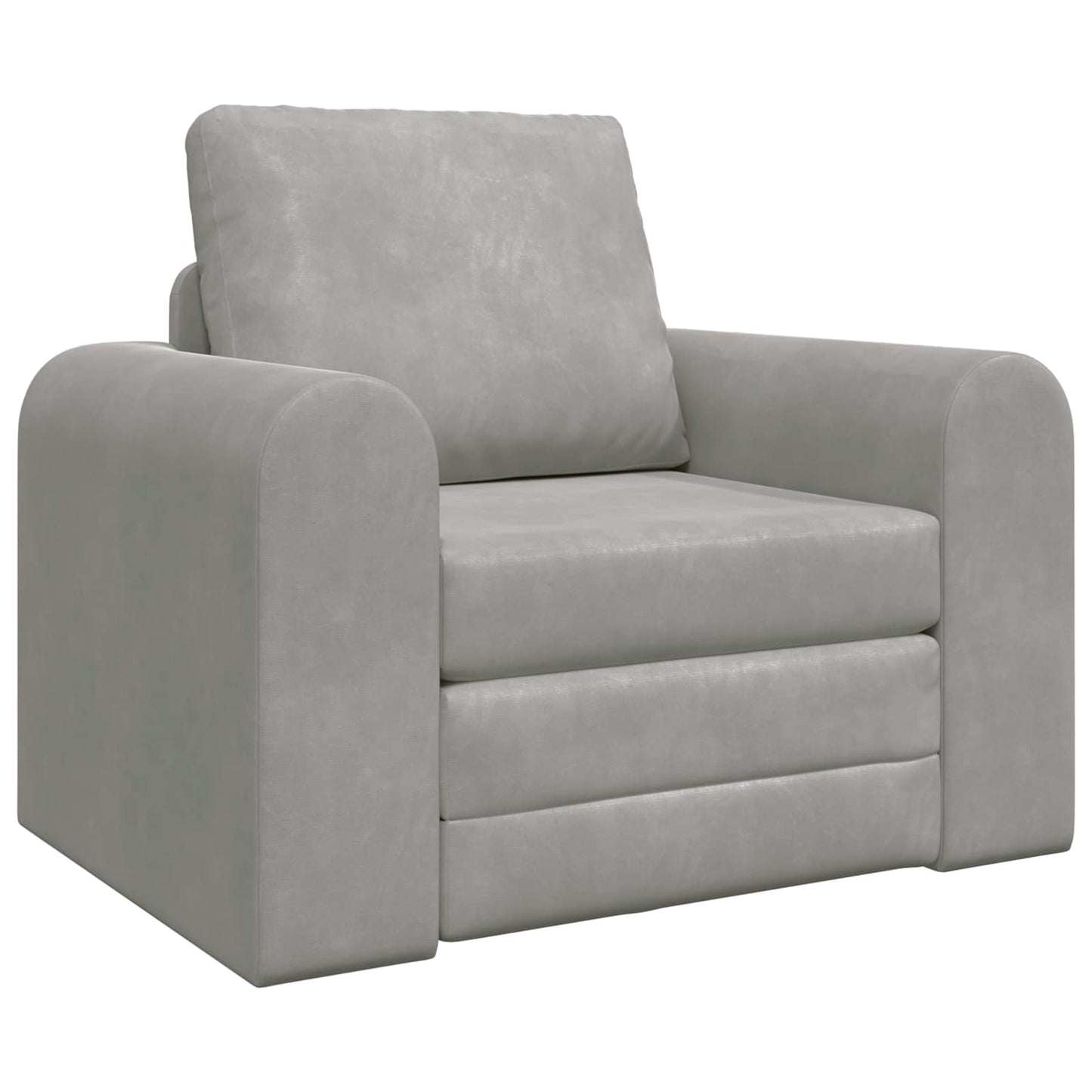 Divano letto Grigio chiaro 98 x 71 x 83 cm Velluto
