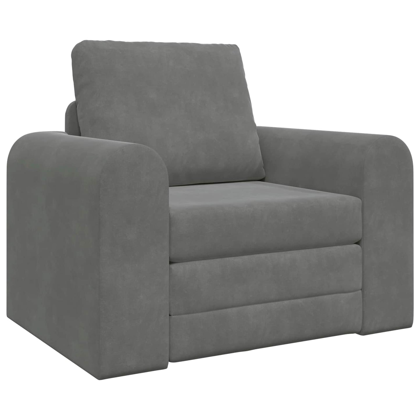 Divano letto Grigio scuro 98 x 71 x 83 cm Velluto | homemem39