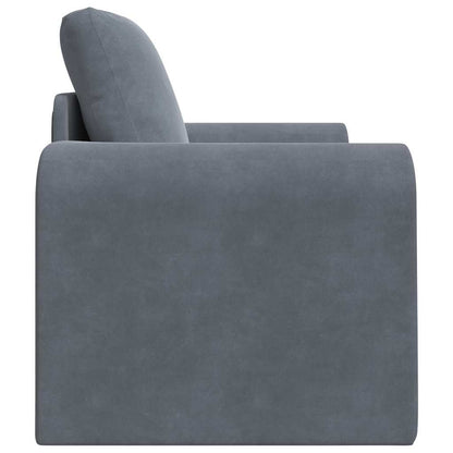 Divano letto Grigio scuro 98 x 71 x 83 cm Velluto - homemem39