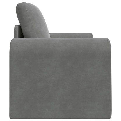 Divano letto Grigio scuro 98 x 71 x 83 cm Velluto | homemem39