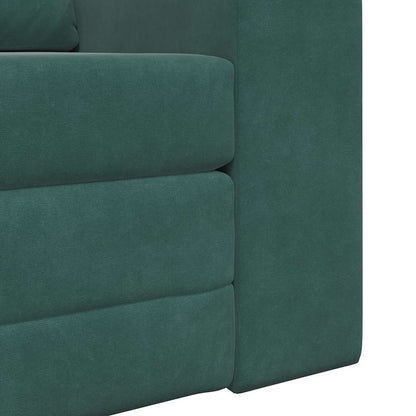Divano letto Verde scuro 98 x 71 x 83 cm Velluto - homemem39