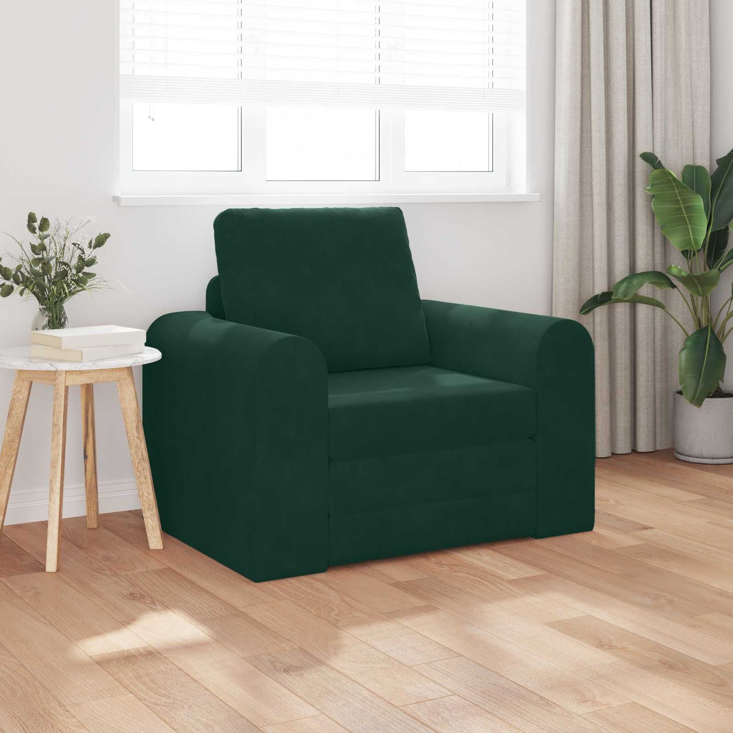 Divano letto Verde Scuro 98 x 71 x 83 cm Velluto | homemem39