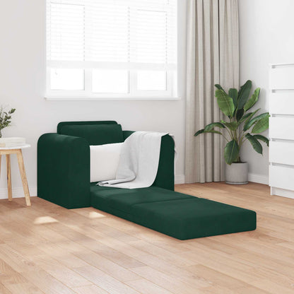 Divano letto Verde Scuro 98 x 71 x 83 cm Velluto | homemem39