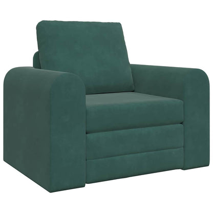 Divano letto Verde scuro 98 x 71 x 83 cm Velluto - homemem39