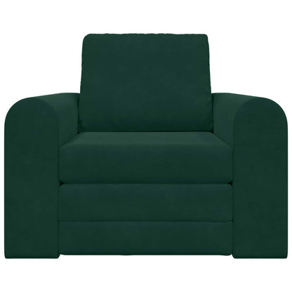 Divano letto Verde Scuro 98 x 71 x 83 cm Velluto | homemem39