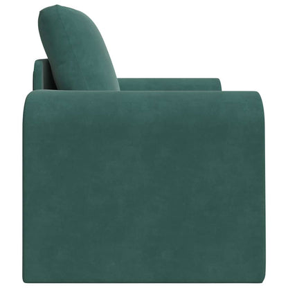 Divano letto Verde scuro 98 x 71 x 83 cm Velluto - homemem39