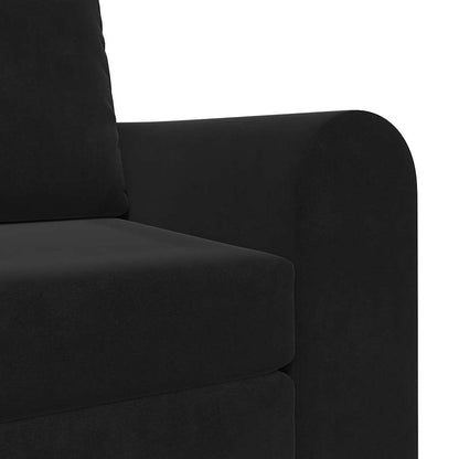 Divano letto Nero 98 x 71 x 83 cm Velluto - homemem39
